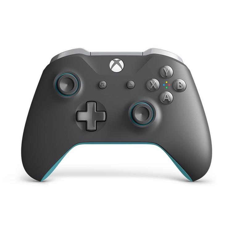 Xbox One Gray and Blue Wireless Controller